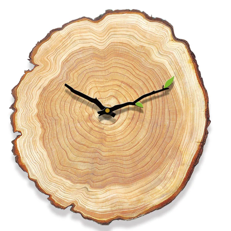 Art Vintage Retro Wall Clock Modern Design Living Room Wooden Wall Clock Big Large Kitchen Decor Design Wandklok Gift Ideas 5C10 - Цвет: 16 Inch Clock