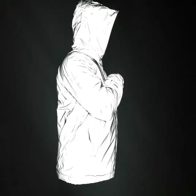 White Reflective Hooded Jacket 5