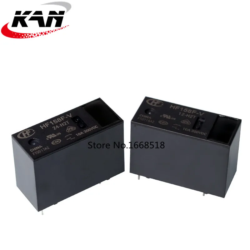 5 шт./лот 300V реле HF158F-V 24-H2T HF158F-V-24-H2T 10A 300VDC 12A 277VAC 4PIN
