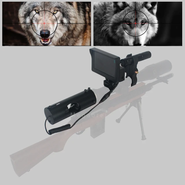 US $47.12 2020 Best Sniper Outdoor Hunting Optic Sight Tactical Riflescope Infrared night vision with LCD For