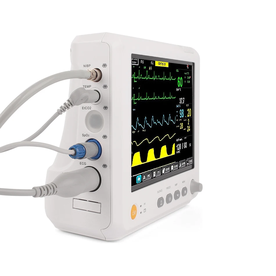 Without ETCO2 M8 ICU модульный монитор пациента параметры NIBP, Spo2, PR, ECG, RESP, TEMP - Цвет: Without ETCO2