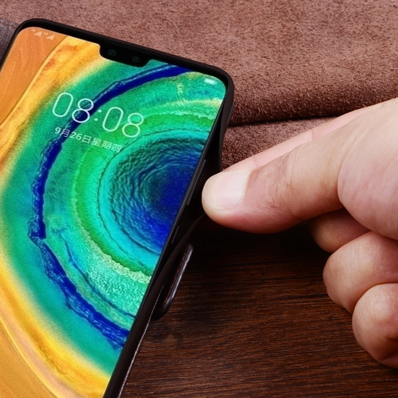 Чехол-книжка из натуральной кожи для huawei mate 30 RS Pro, защитный чехол для телефона, кожаный бумажник, силиконовые чехлы для huawei mate 20 20X5G