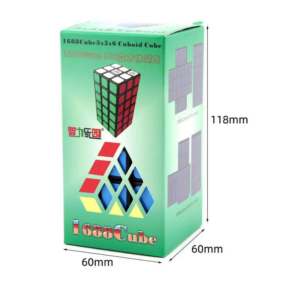 Original High Quality WitEden Super Cuboid 3x3x6 Magic Cube 1C Puzzle Speed Christmas Gift Ideas Kids Toys For Children