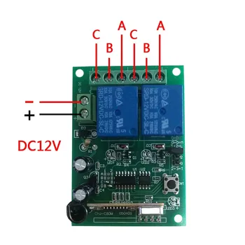 

3pcs DC 12V Wireless 2CH 433MHz Remote Control Switch Transmitter+Receiver Kit