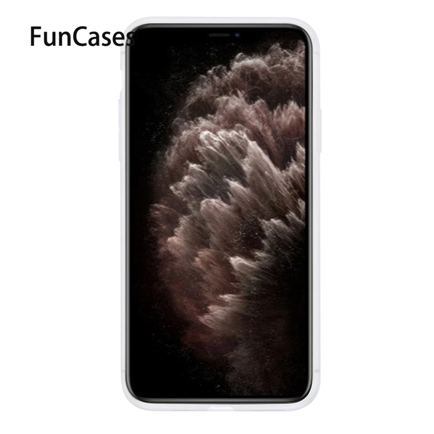 Черный и белый мягкий силиконовый чехол для iPhone 11 Pro Max Carcasa чехлы телефонов capa i11 6 5