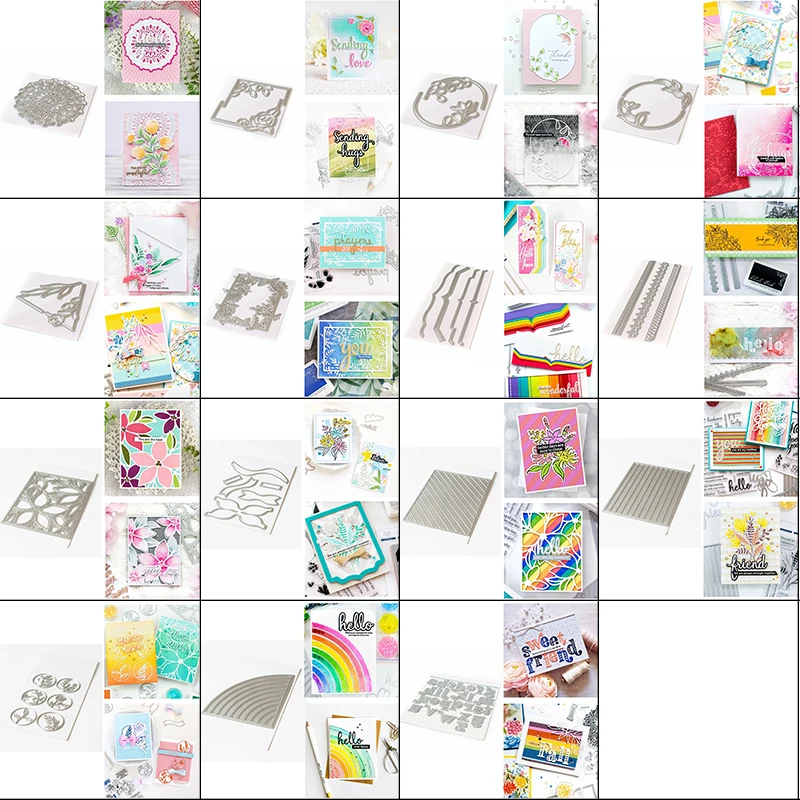 

Colorblock Slimline Blossom Oval Circle Rectangle Edge Metal Cutting Dies Set DIY Craft Scrapbooking Making Template 2020 New