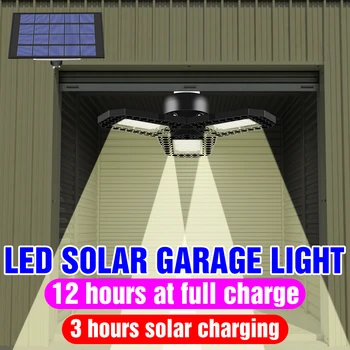 

Deformable Lamp Sensor LED Garage Light 60W 80W Wall Lamp Folding Outdoor Lighting 5V Solar Bulb LED Waterproof Ceiling Light