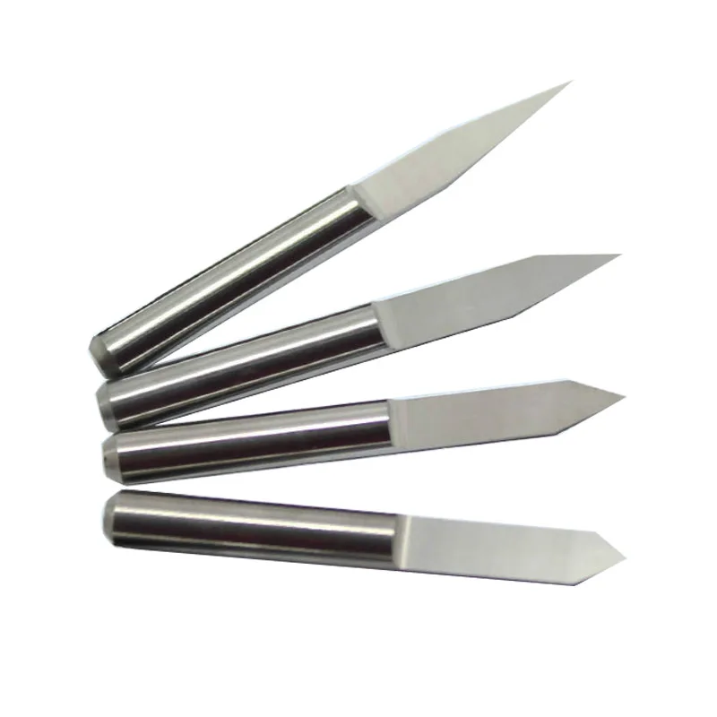 

10pcs 10/15/20/25/30/40/45/60/90 Degrees PCB Engraving Bit V Shap Tip End Mill Tungsten Carbide 3D 3.175 1/8 Milling Cutter