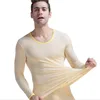 sexy men's shirt Underwear nylon Leggings male Ice silk elasticity Long johns only shirt ► Photo 2/6