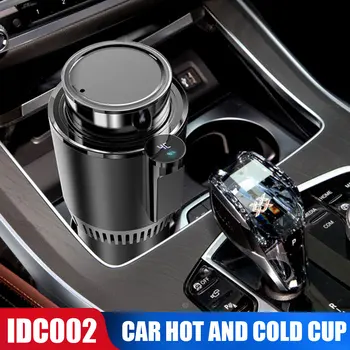 

2-In-1 Heating/Cooling Cup Car Mug Holder Intelligent Auto Premium Cigarette Lighter Refrigerated Mini Fridge Thermos