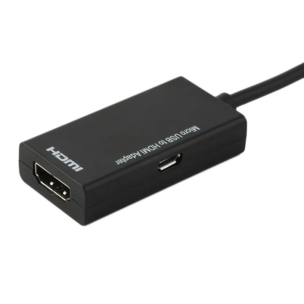 Хорошее качество дисплей порт Micro USB к HDMI адаптер кабель конвертер Черный