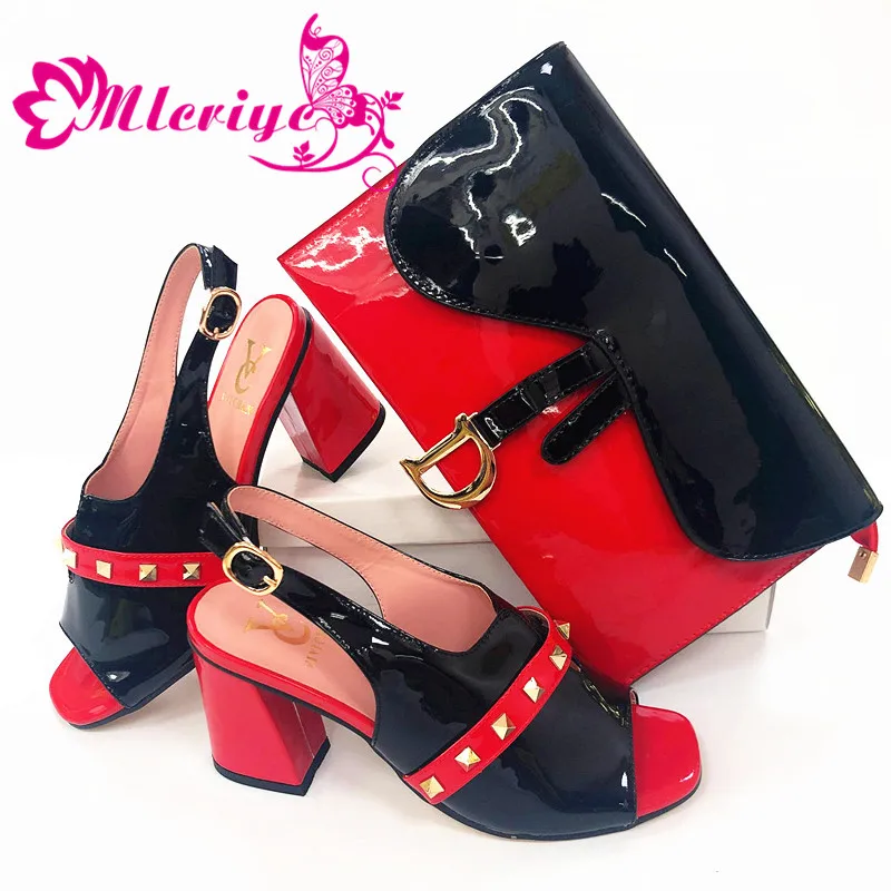 

New Italian Shoes With Matching Bag For Party Wedding Shoes And Bag Set High Quality Women Pumps Shoes And Bag Set