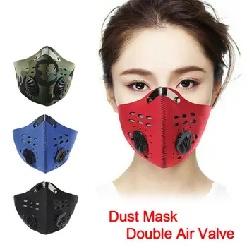 

Reusable PM2.5 Anti Respirator Elastic Cycling Outdoor Face Mask Filter US Stock