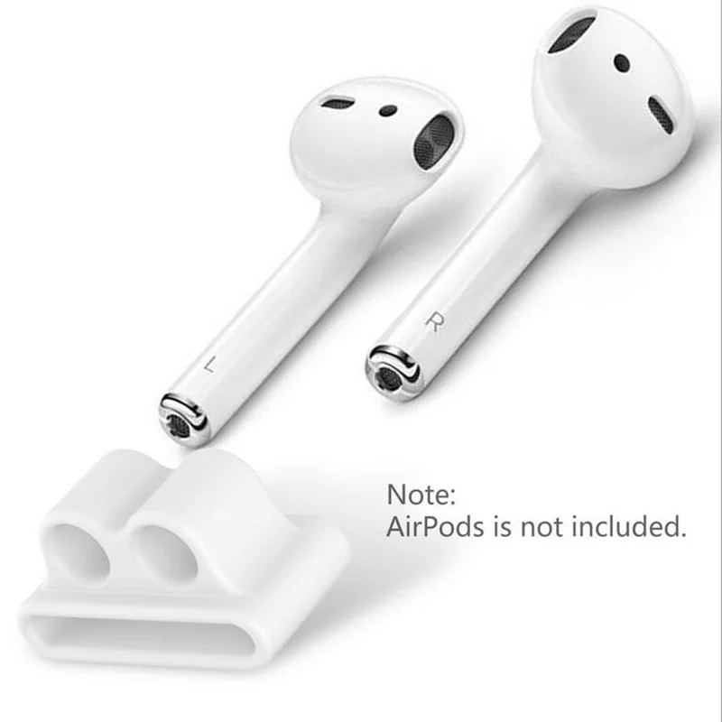 Защитный силиконовый чехол для AirPods, противоударный чехол для наушников Apple Air pods, мягкий тонкий Противоскользящий чехол для наушников - Цвет: Clasp  White