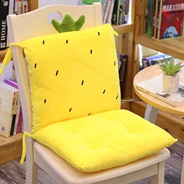 L Pineapple Фрукты плюшевая подушка для сиденья, мягкая противоскользящая подушка для фруктов растения, соединенное сиденье для отдыха клубника, ананас морковь кактус S/L - Color: L Pineapple