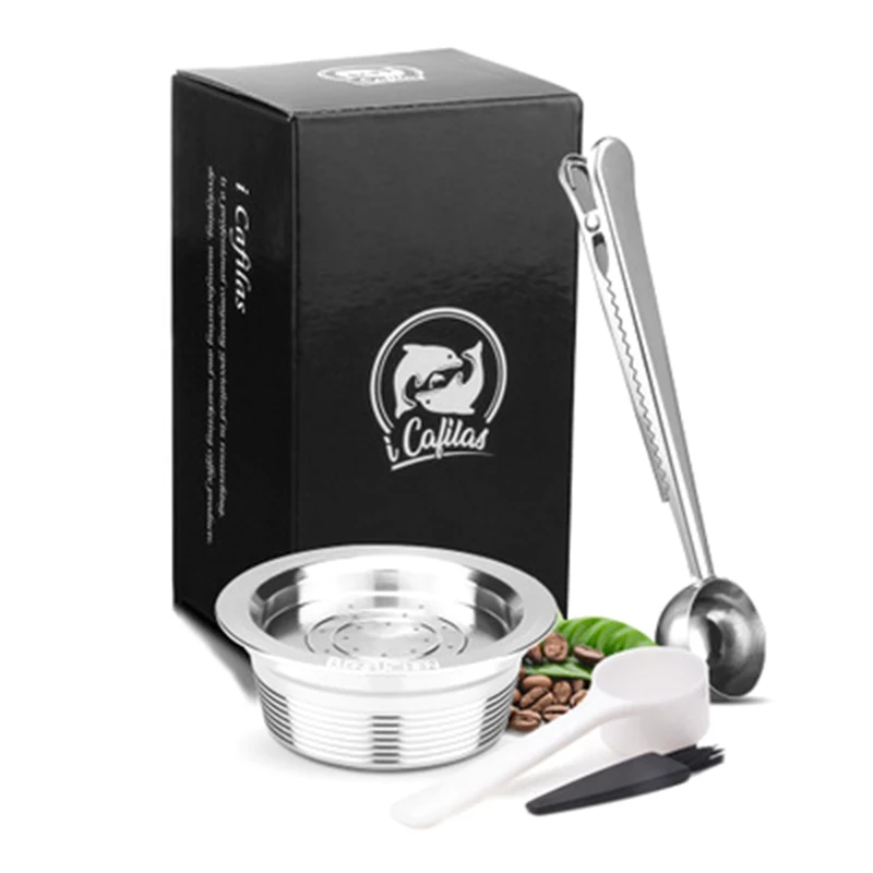 package 3 Для LAVAZZA MIO итальянская Капсульная кофемашина замена оболочки Капсульная чашка многоразовые кухонные аксессуары нержавеющая сталь - Цвет: package 3