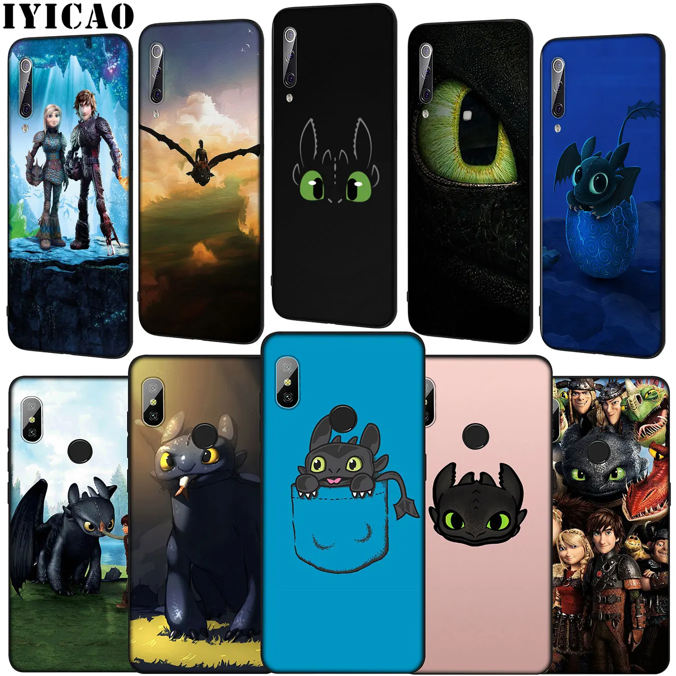 How To Train Your Dragon Soft Phone Case for Xiaomi Mi 10 9 9T A3 Pro CC9 CC9E 8 SE A2 Lite A1 6 pocophone f1 Mi10 |