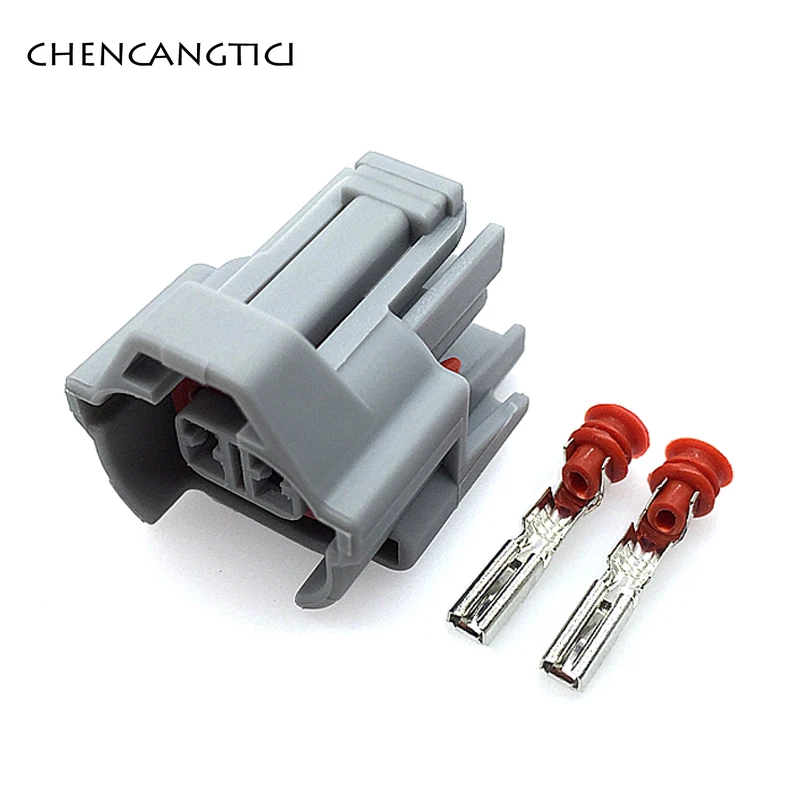 2 комплекта Nippon Denso 2 Pin/way водонепроницаемый мужской женский Верхний разъем топливной форсунки 6189-0060 - Цвет: Follow me