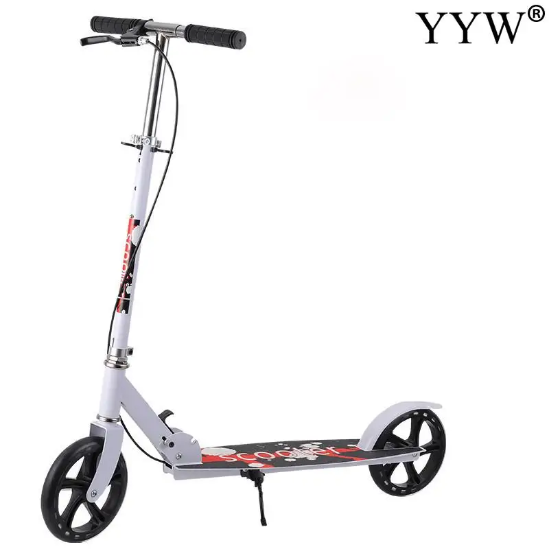 Scooter Hand Brake Adult Foldable For Teenager Adult Year Adjustable Lightweight Scooter Women Men Wheels Kick Scooters