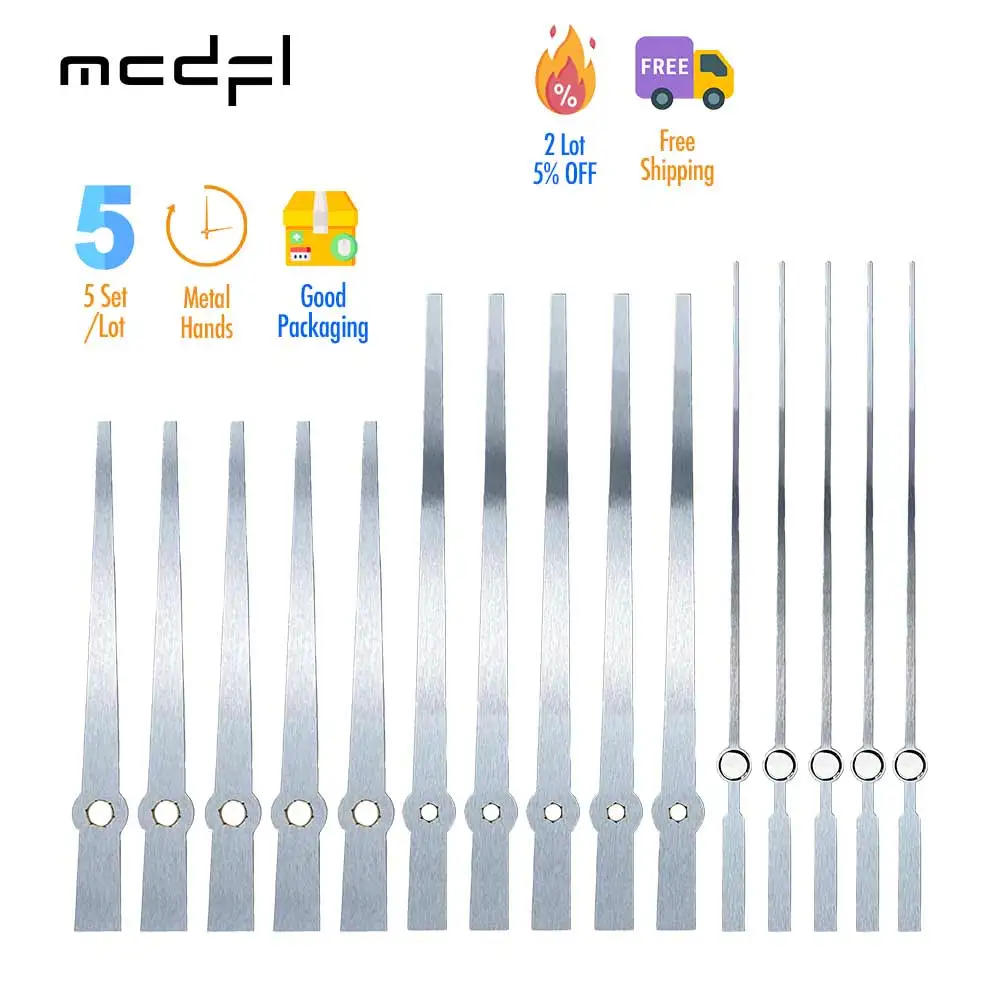 MCDFLSilverClockHandsKitWallMechanismClockworkWatchDetailHome