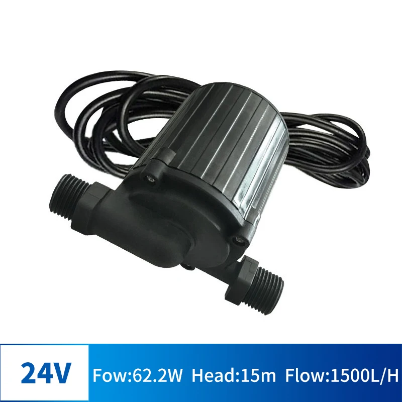 

DC Multi-function Brushless Submersible Pump 12 meters Lift Solar Water Heater Floor Heating Shower Cycle Boost