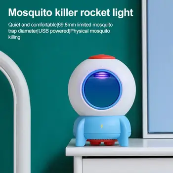 

New Small Rocket USB Electric Mosquito Killer Lamp Radiationless Mosquito Killer Photocatalysis Mute Home LED Zapper Insect Lamp