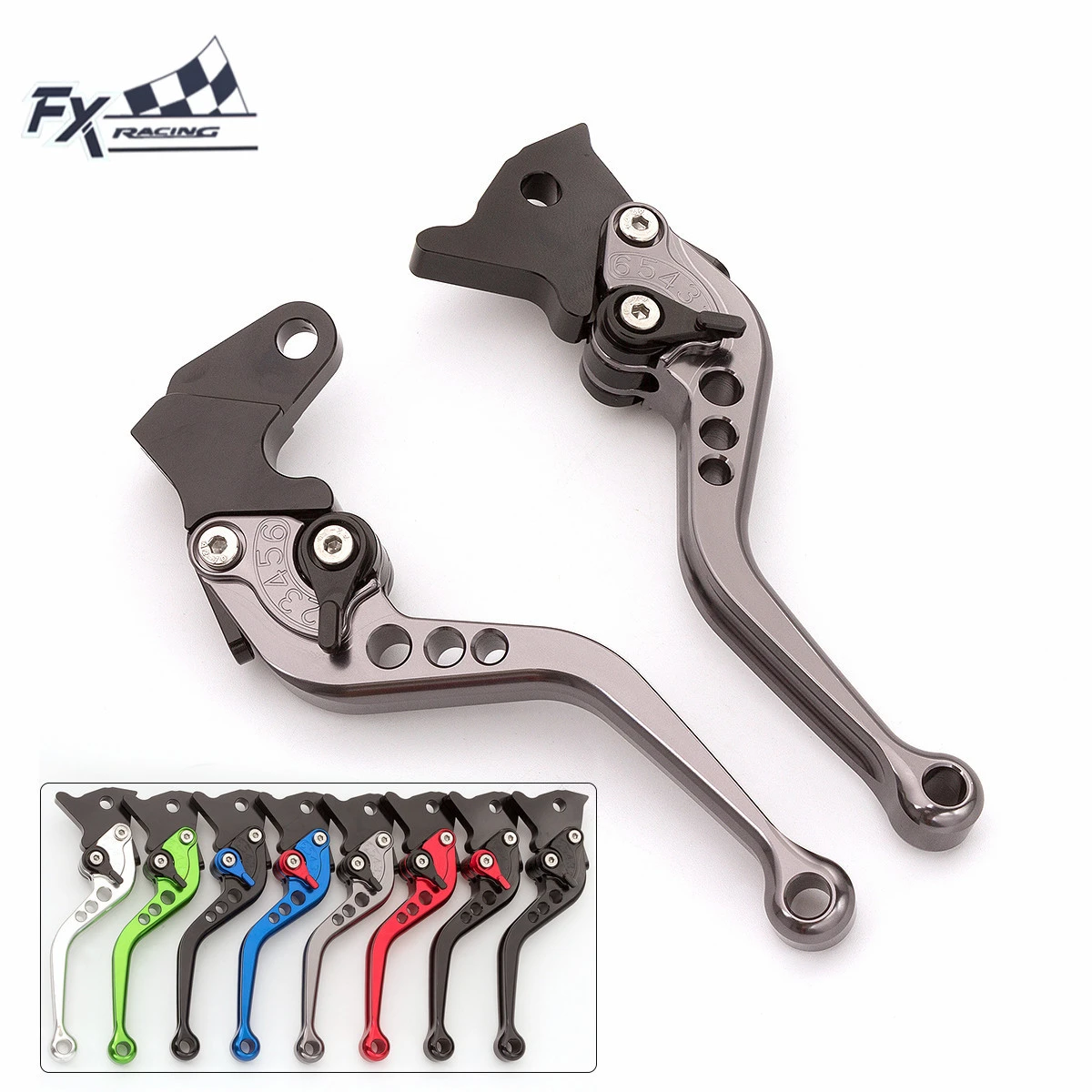 Cnc Aluminum Adjustable Motorcycle Brake Clutch Lever For Royal Enfield