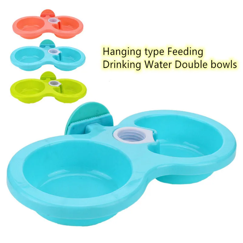 Висит Тип Cat двойной Складная миска собачья удобство миски для домашних животных кошек костюм домашнее