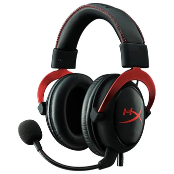 

Headset gaming HyperX Cloud II, for computer, monitor, black/red, (khx-HSCP-Rd)