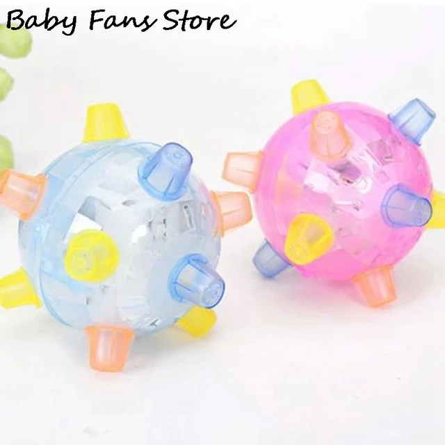 Electric Bouncing Ball Light Up Music Flashing Jumping LED Ball Pet Gogs Toys Interactive Dancing Balls Multicolor Vibrating Toy 3