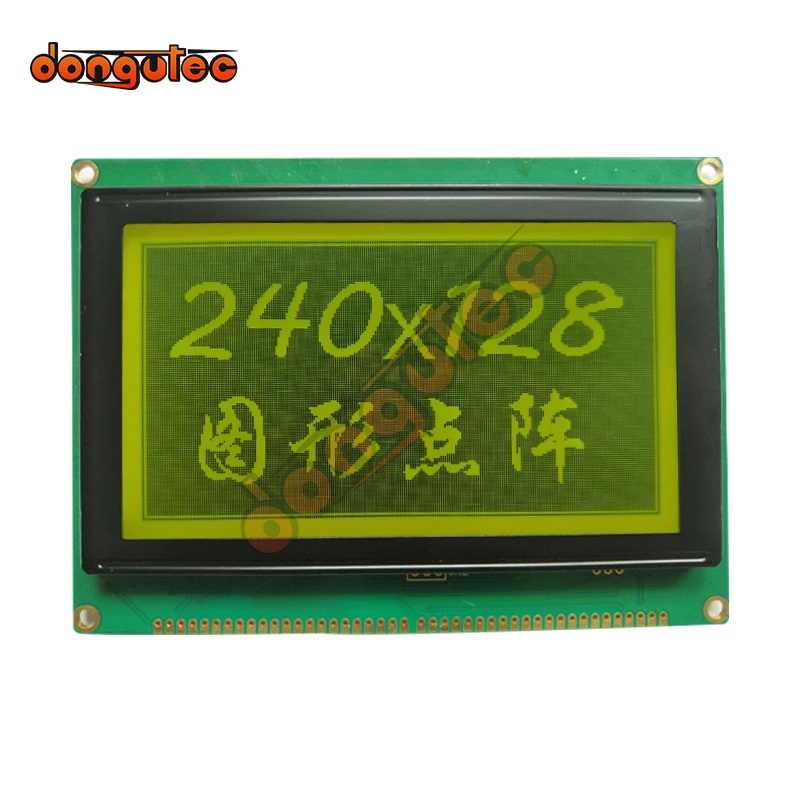 

5.1 inch 240X128 Graphic Dot LCM 21P 22pin 8080 parallel Interface RA6963 Controller Yellow Green FSTN 240128 LCD display