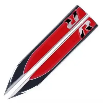 

For Volkswagen GOLF 6 7 MK POLO R GTI logo Car decoration metal sticker leaf plate sticker blade side sticker car metal sticker