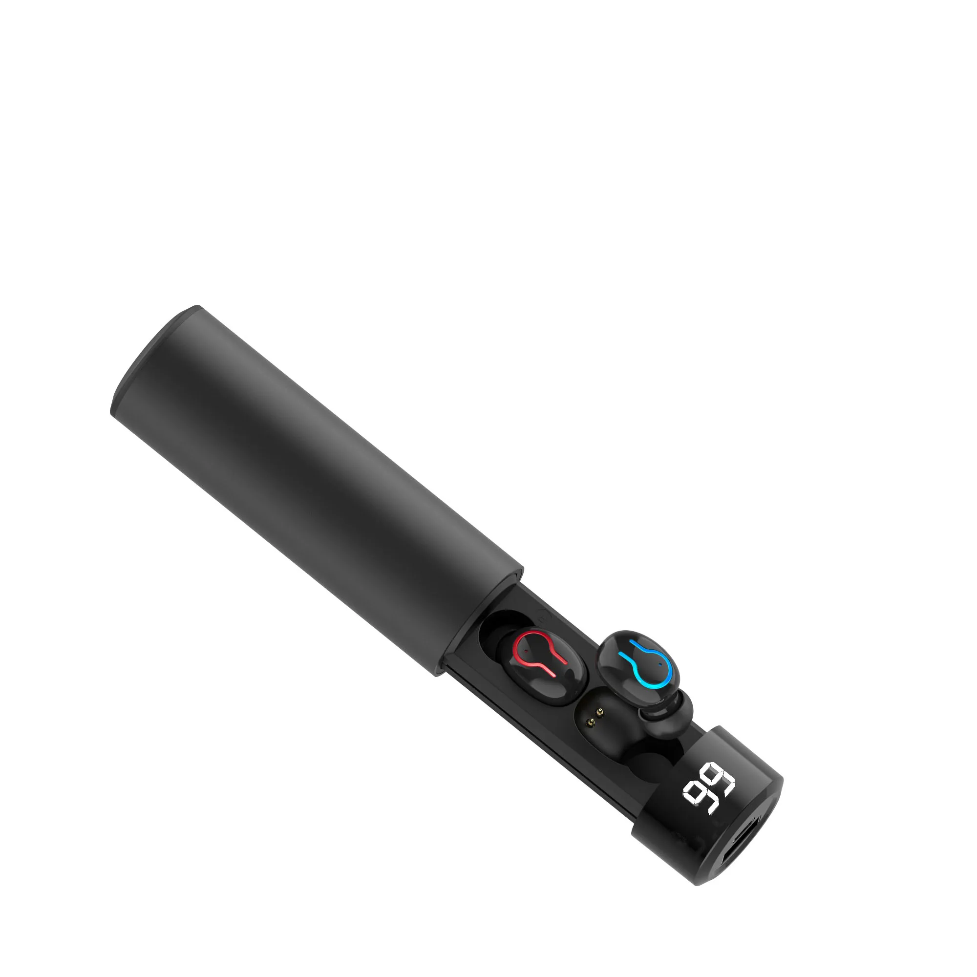 Black B Q67 мини-наушник bluetooth TWS 5,0 беспроводные наушники 3D стерео с двойным микрофоном спортивные водонепроницаемые наушники Авто сопряжение гарнитура - Цвет: Black B