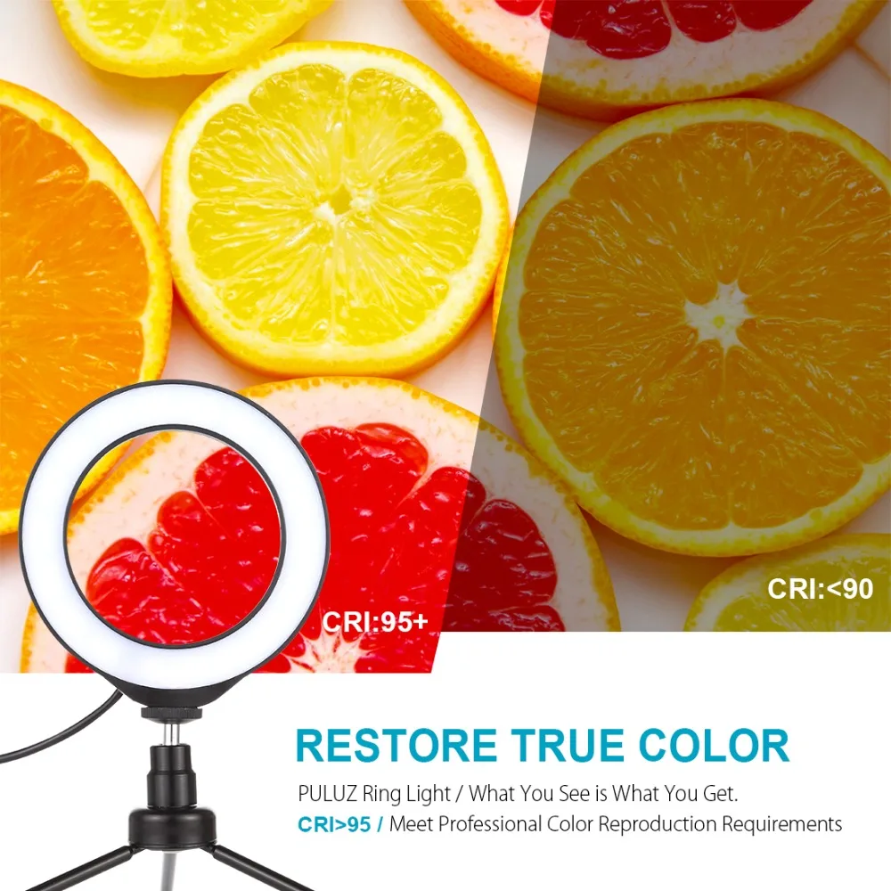 12cm Ring Light USB White Light LED Selfie Ring Light Photography Photo Studio Shoot Light Blogger Vlogging Youtube Video Light - Image 5