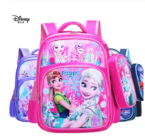 Вместительный Детский рюкзак Disney с мультяшным принтом Холодное сердце школьный