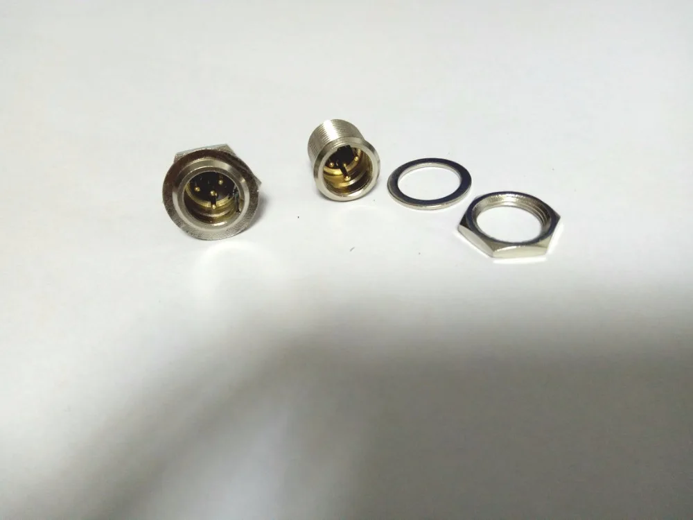 200 шт. медный 4Pin мини Шасси Панель Крепление XLR Мужской адаптер Разъем