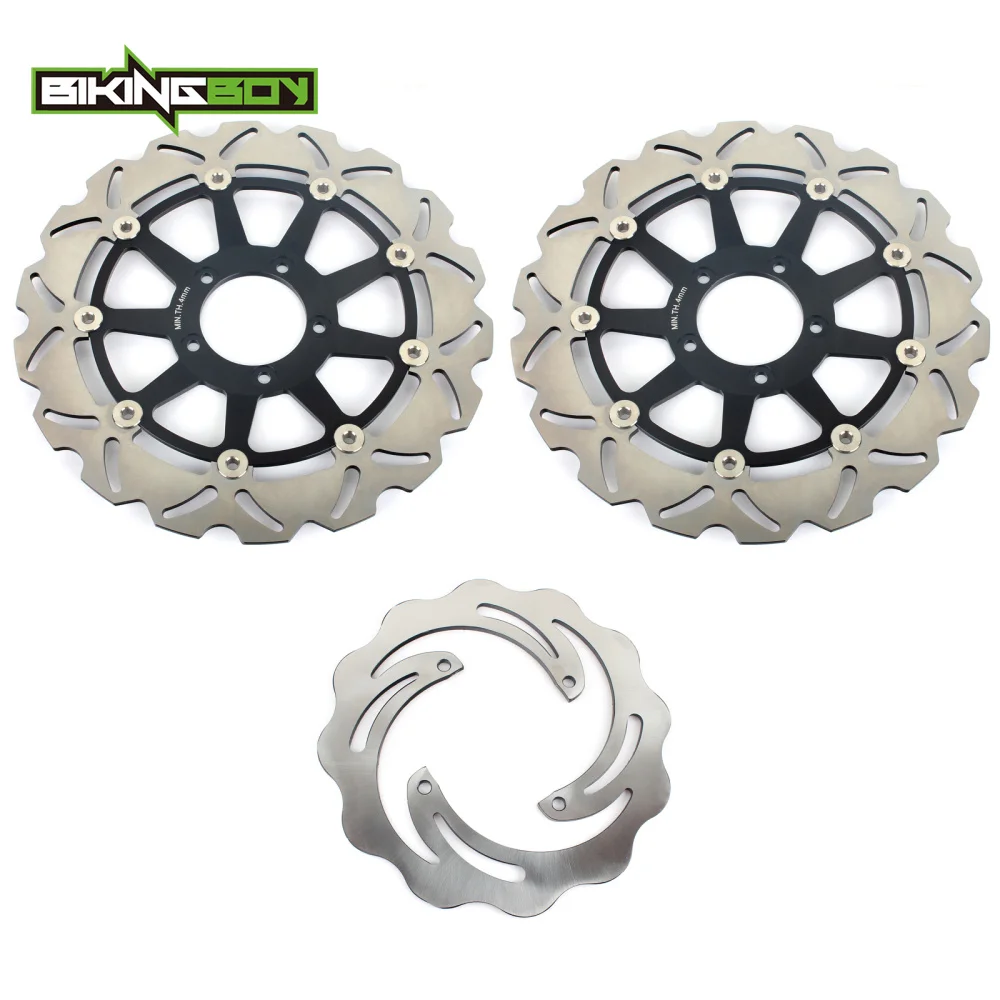 BIKINGBOY для DUCATI 848 EVO 11-13 998 Monster S4R 07-08 998 Monster S4RS 06-08 Полный Комплект Передние Задние тормозные диски роторы