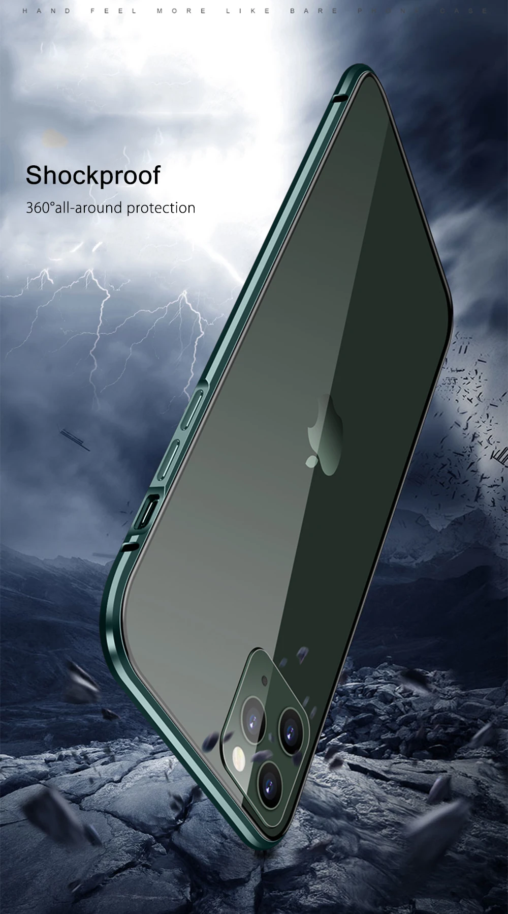 Двусторонний Магнитный чехол для iPhone 11 Pro Max, чехол на 360 °, полностью защищающий металлический чехол для телефона, стеклянная задняя крышка для iPhone 11 Pro, чехол