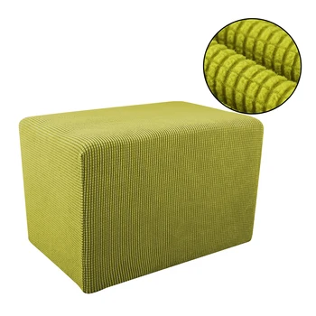 

Stretch Sofa Cover Chair Footstool Foot-rest Pedales Stool Bench Cushion Covers Elastic Furniture Protector Removable Slipcover