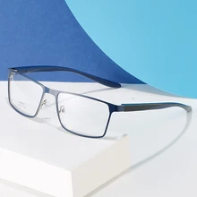 

Handoer Blue Light Blocking Glasses Frame Optical Prescription Eyewear UV400 Full Rim Alloy Men Spectacles Male Eyeglasses