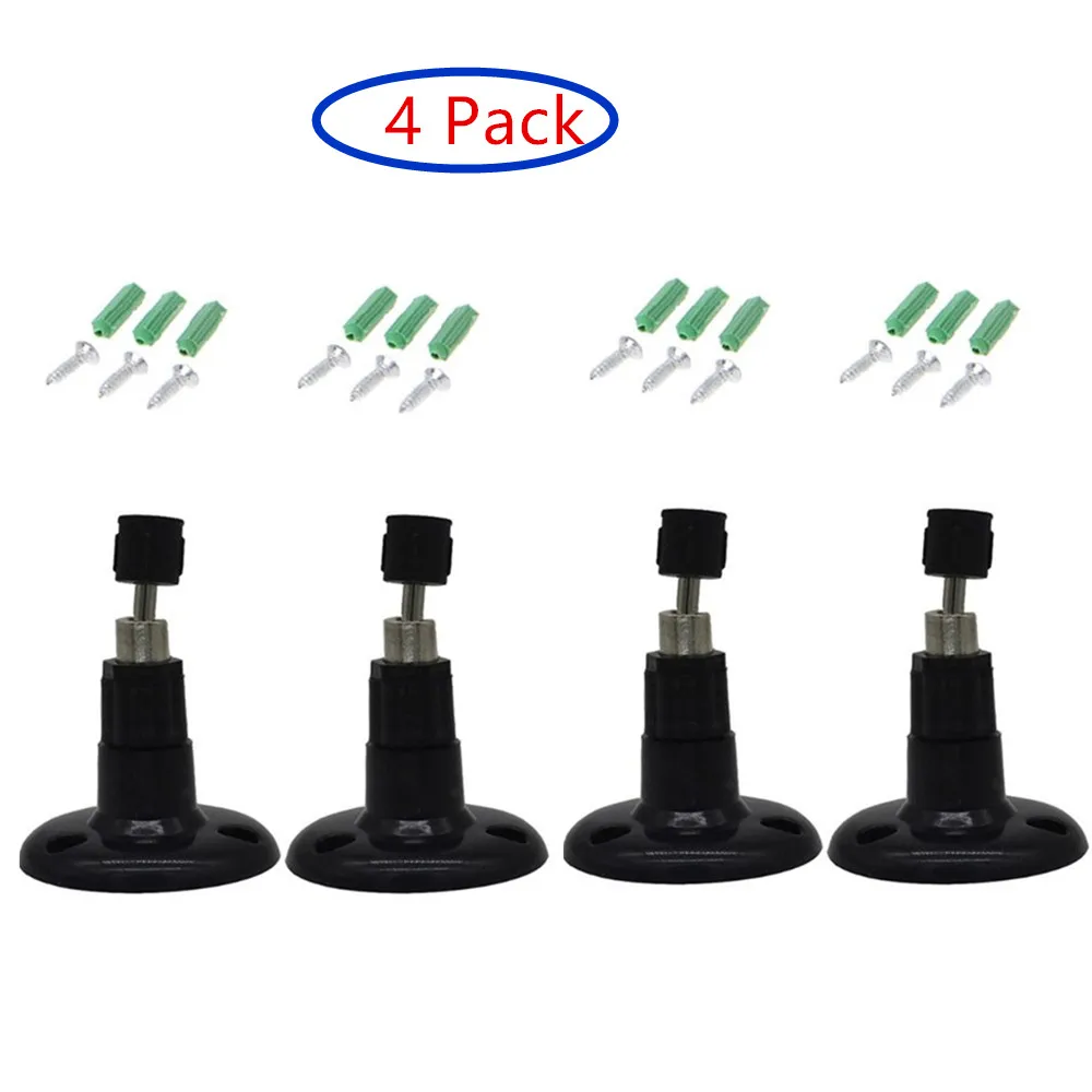 4 упаковки кронштейн для Blink камеры безопасности в помещении никогда не ржавеет 360 градусов защитное регулируемое крепление для крыши настенного потолка