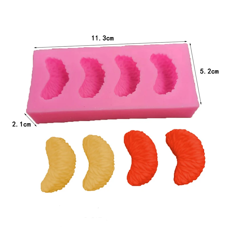 3D Orange Petal Silicone Molds for Soap Candle Making Wax Kits Dessert Baking Mould Candle Scents Home Decoration silicone soap molds