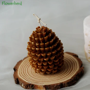 Christmas Tree Candle Mold PineCone Silicone Mold Snow Snowflake Candle Molds DIY Handmade Soap Making Candle Making Supplies 4
