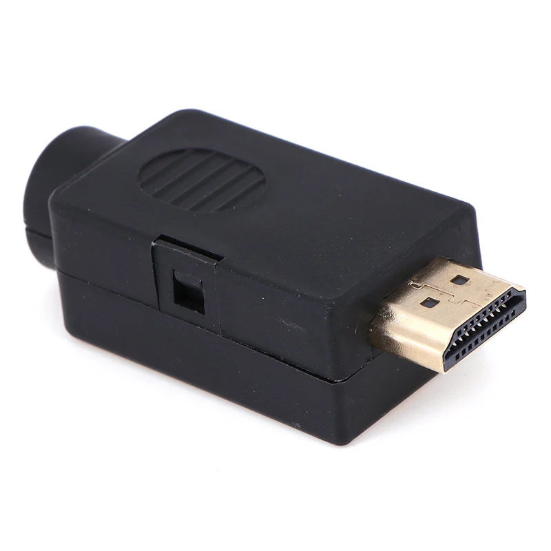 2,54 мм HDMI штекер 19P пробой терминалы Solderless разъем с черной крышкой 20-26AWG