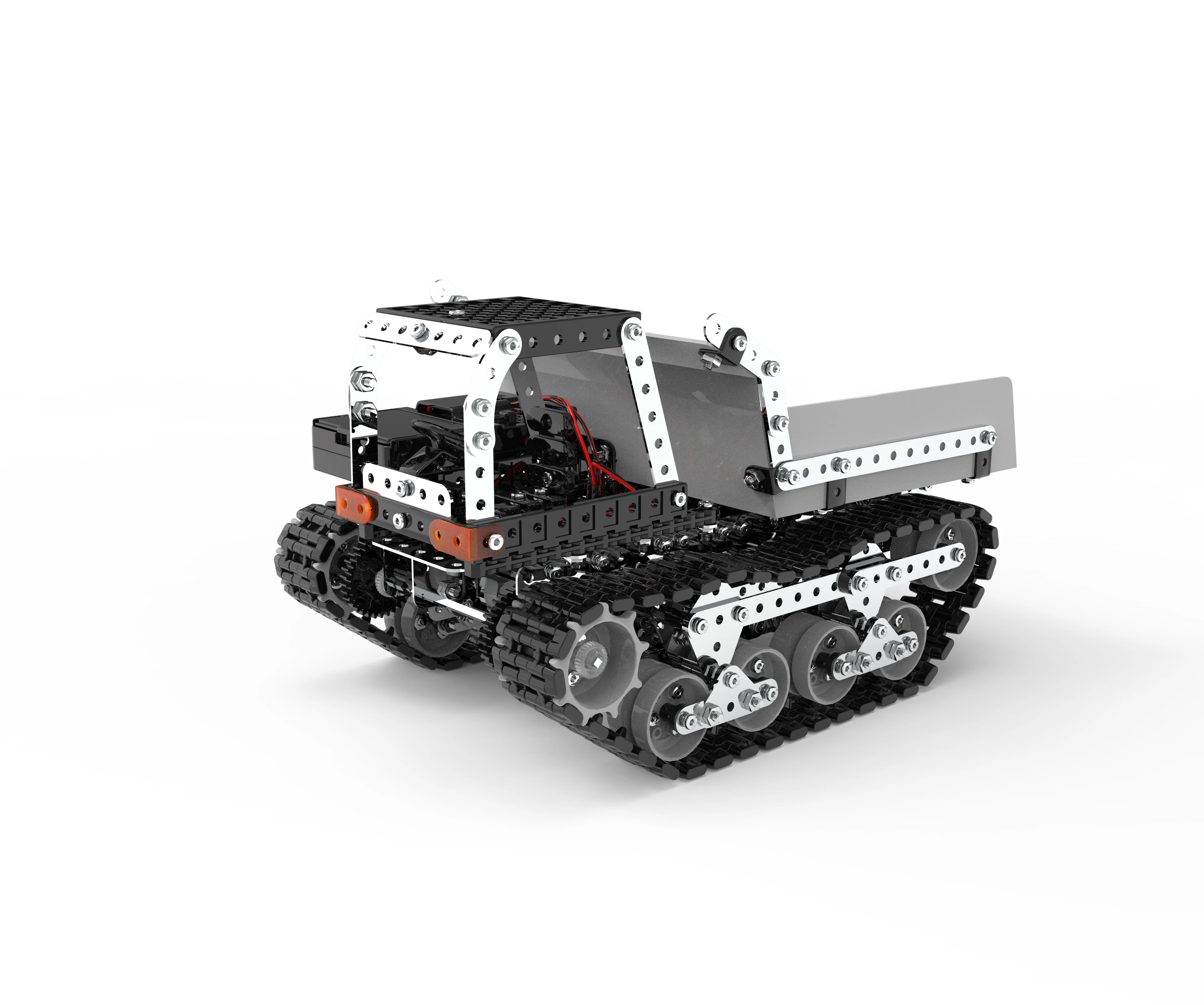 Rc Truck Dumper Diy Stainless Steel Assembled 2.4G Radio Remote Control Car 10 Channels Building Block Brick Toy for Boy Child