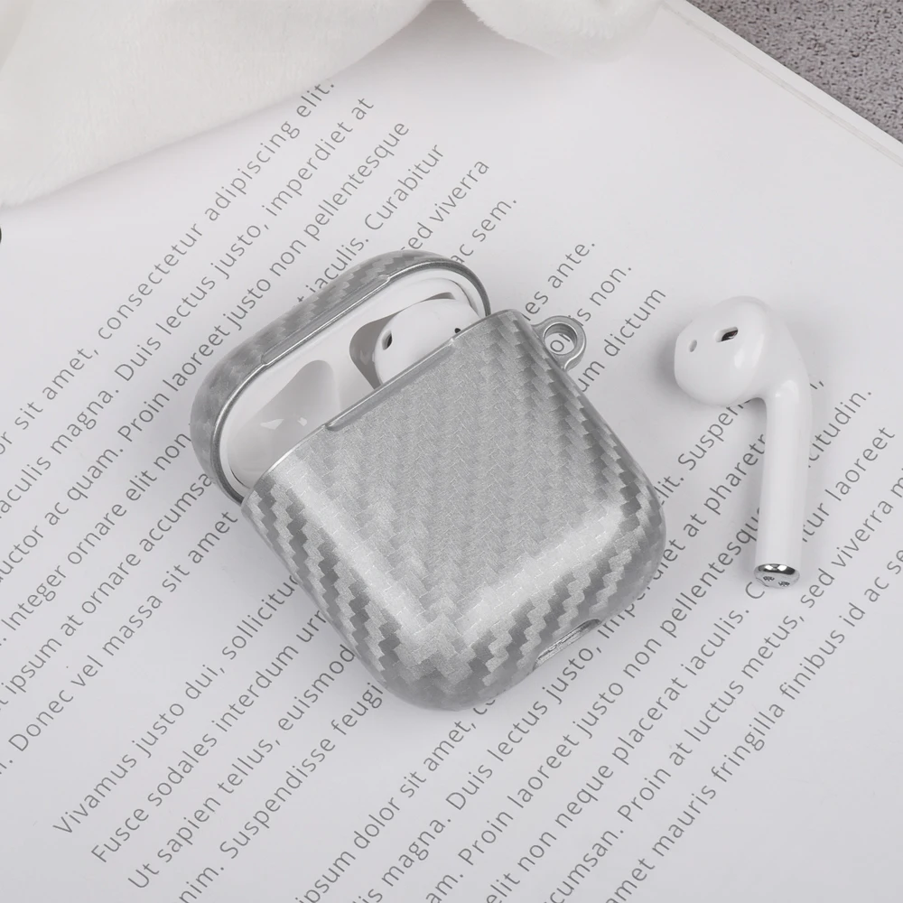 Silver 1 комплект защитный чехол для наушников для Airpods 2 1 чехол Защитный чехол для Airpod Air Pod чехол Черный Красный Серебряный чехол Fundas - Цвет: Silver