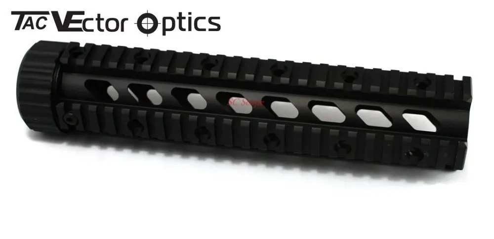 RAS поплавок Handguard Mid 10 ''Длина Quad рейка система с черными резиновыми охранниками для реального и страйкбола