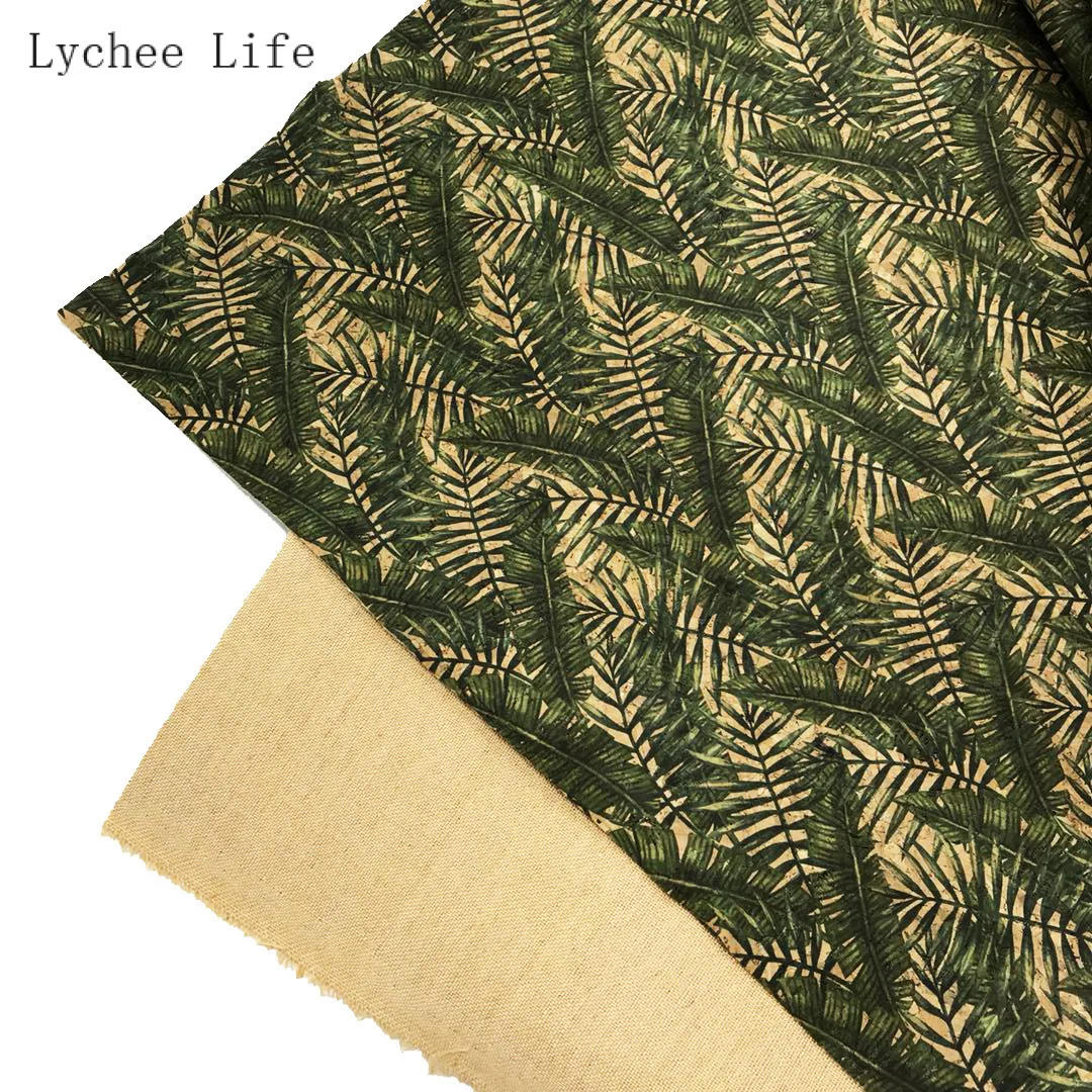 Lychee жизнь 29x21 см A4 винтажный мягкий пробковый материал высокое качество Синтетическая Кожа Diy швейный материал для сумок одежды - Цвет: 2