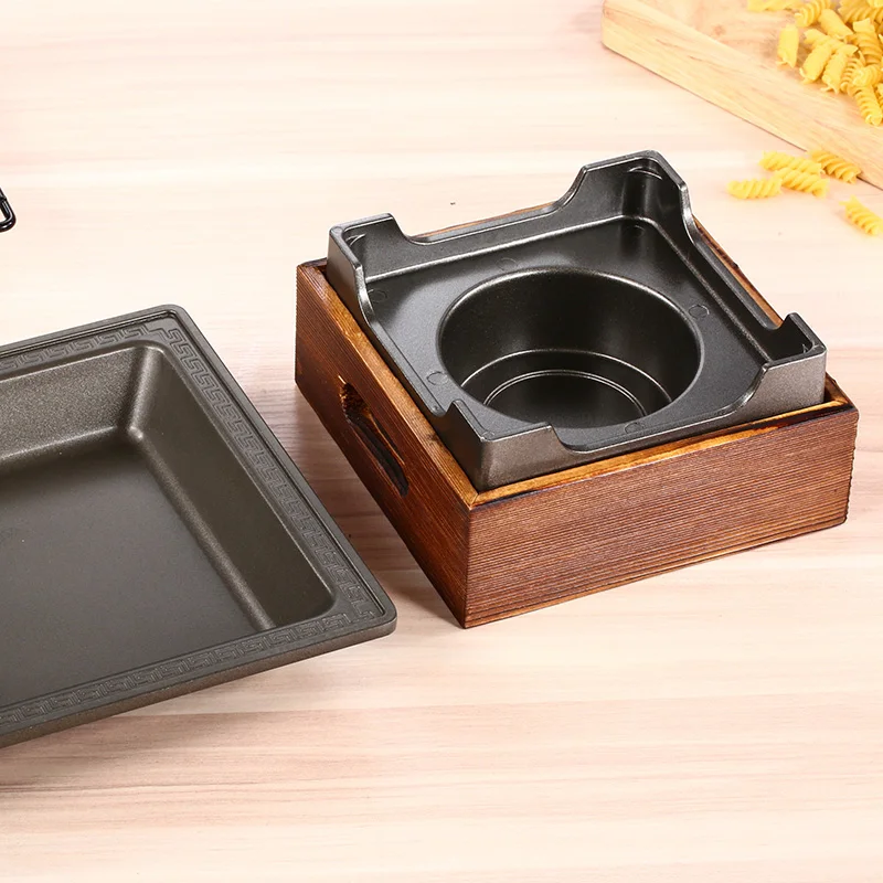 Special dish dry boiler alcohol stove pot restaurant solid alcohol oven stew pan household small hot pot mini stewpan
