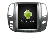 Китайский хороший Tesla Android 8,1 навигация для Lexus LX470 2004-2006 Bluetooth радио gps Мультимедиа PX6 процессор вертикальный экран